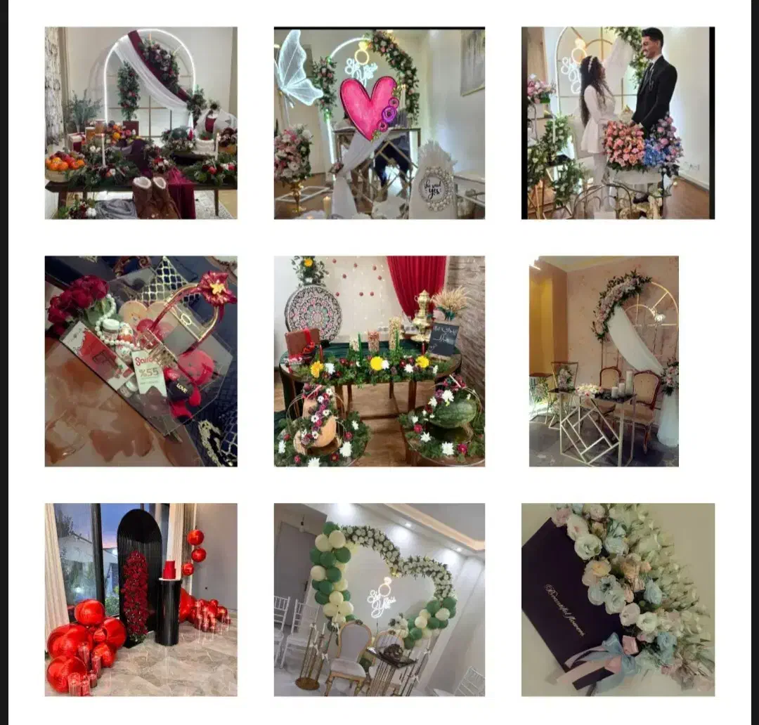 دیزاینر گل ارایی وبادکنک آرایی|خدمات پذیرایی، مراسم|سبزوار, توحیدشهر|دیوار