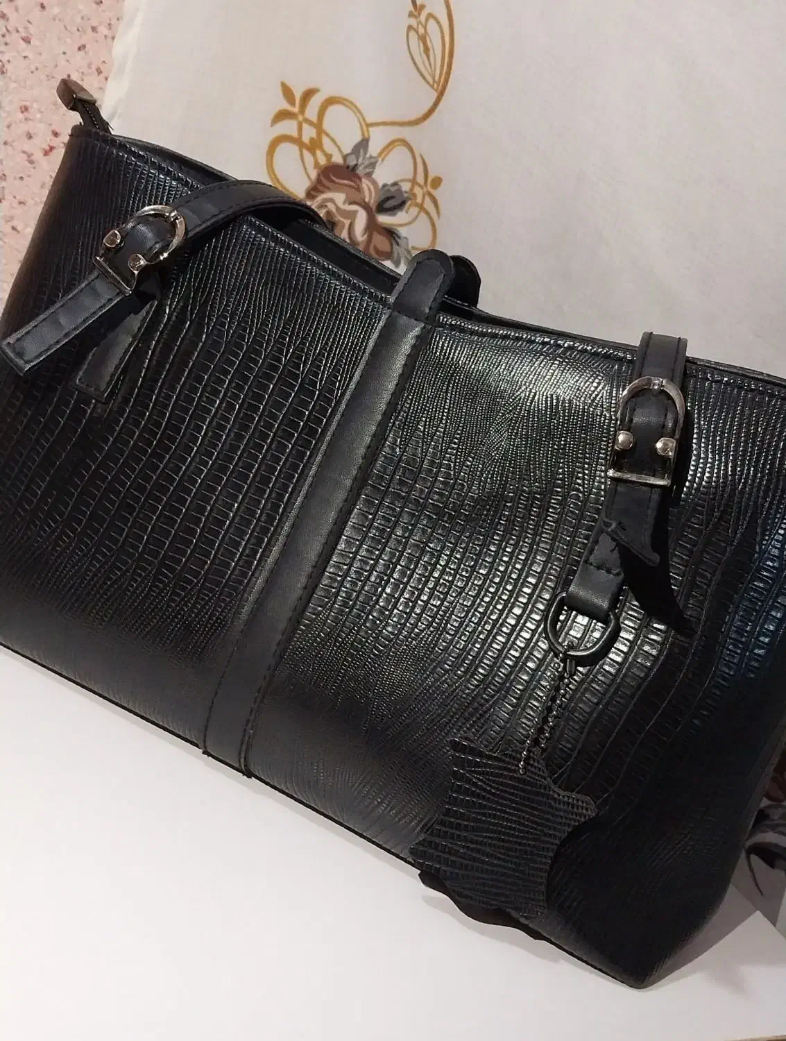 دو نمونه کیف رنگ چری و پوست ماری|کیف، کفش، کمربند|فسا, |دیوار