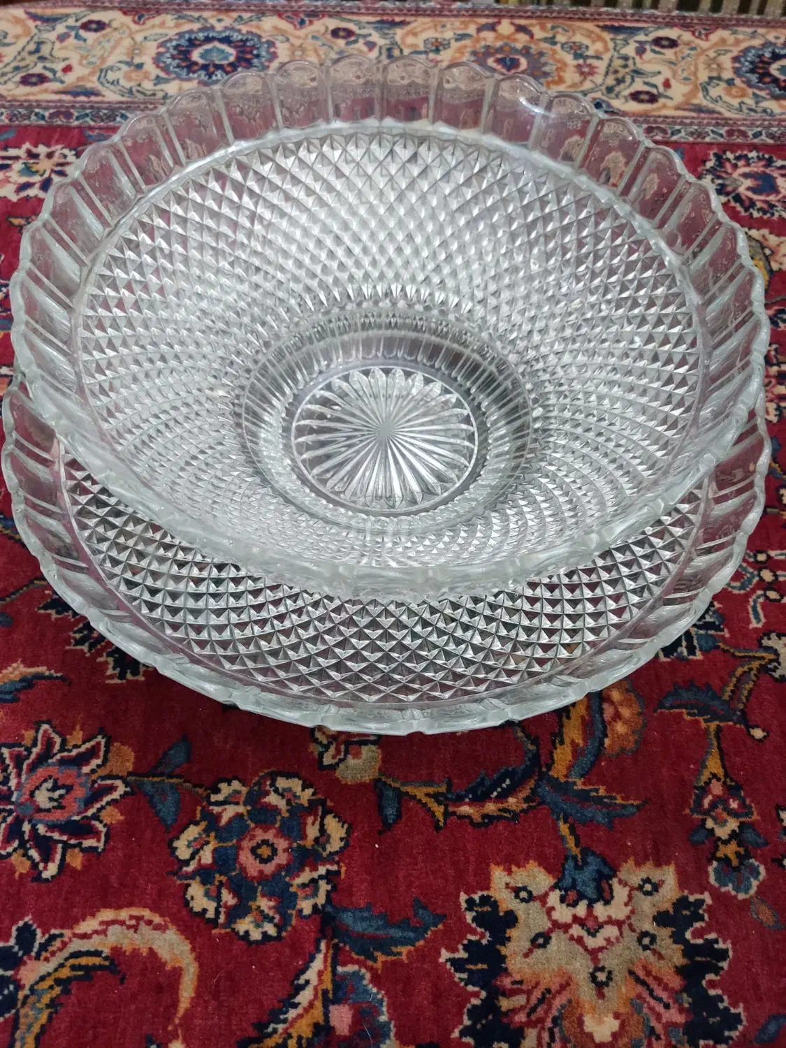 بزرگترین کاسه قدح امریکایی دونه اناری|کلکسیون اشیاء عتیقه|تهران, پونک|دیوار