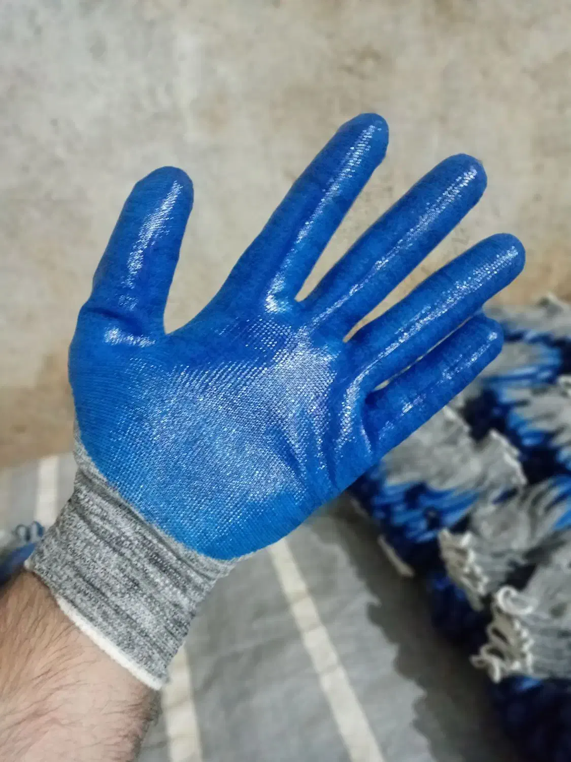 دستکش کارگری نیتریل|ابزارآلات|مشگین شهر, |دیوار