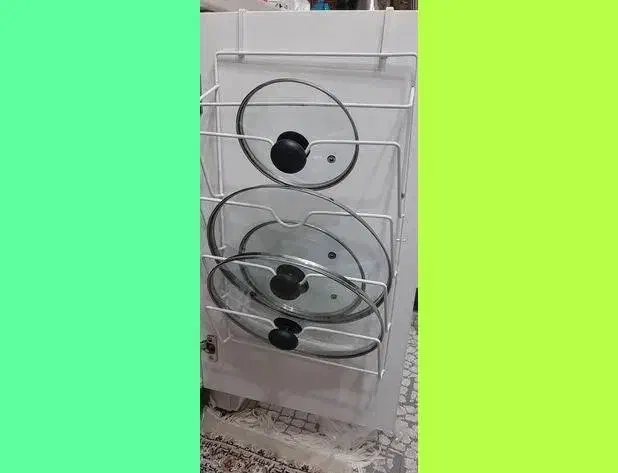 استند نگهدارنده درب قابلمه کابینتی و دیواری|آب‌چکان و نظم‌دهنده ظروف|تهران, تهرانپارس شرقی|دیوار