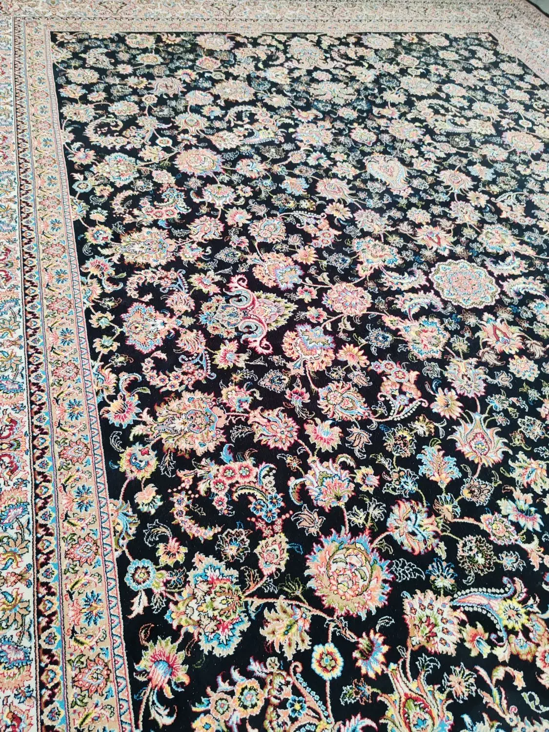 4تخته فرش 9متری افشان  سورمه ای گل ریز|فرش|قم, نیروگاه|دیوار