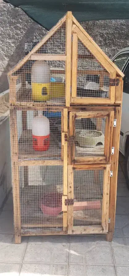 جفتگاه کبوتر ۳طبقه|لوازم جانبی حیوانات|فسا, |دیوار