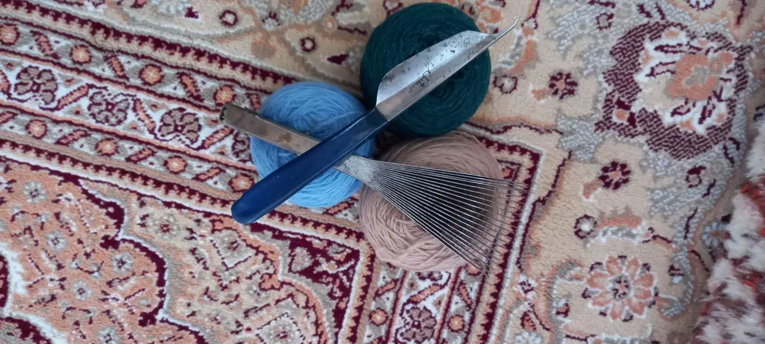 تابلو فرش دست بافت نیمه کاره|تابلو فرش|سلماس, |دیوار