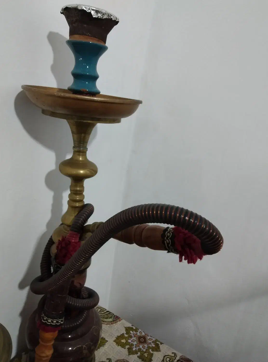 قلیون برنجی|صنایع دستی و سایر لوازم تزئینی|رباطکریم, کیکاور|دیوار