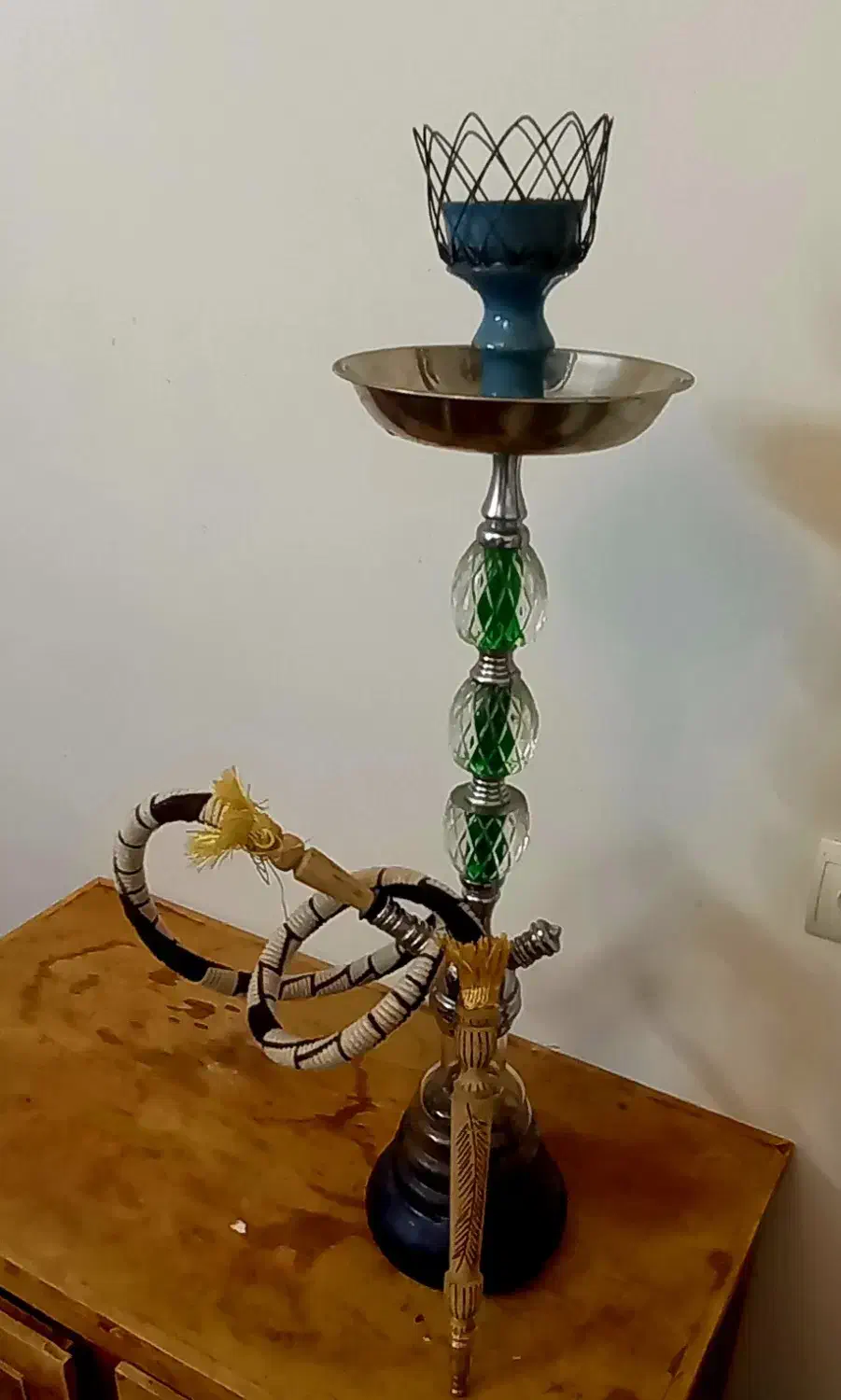 قلیان سوپاپ دار استیل و شیشه(نگارستان)|کوهنوردی و کمپینگ|اصفهان, مهدی آباد|دیوار