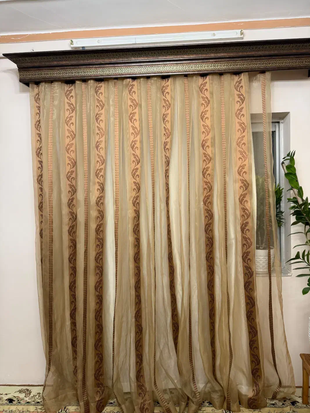 پرده ب همرا کتیبه|پرده، رانر، رومیزی|علی‌آباد کتول, |دیوار