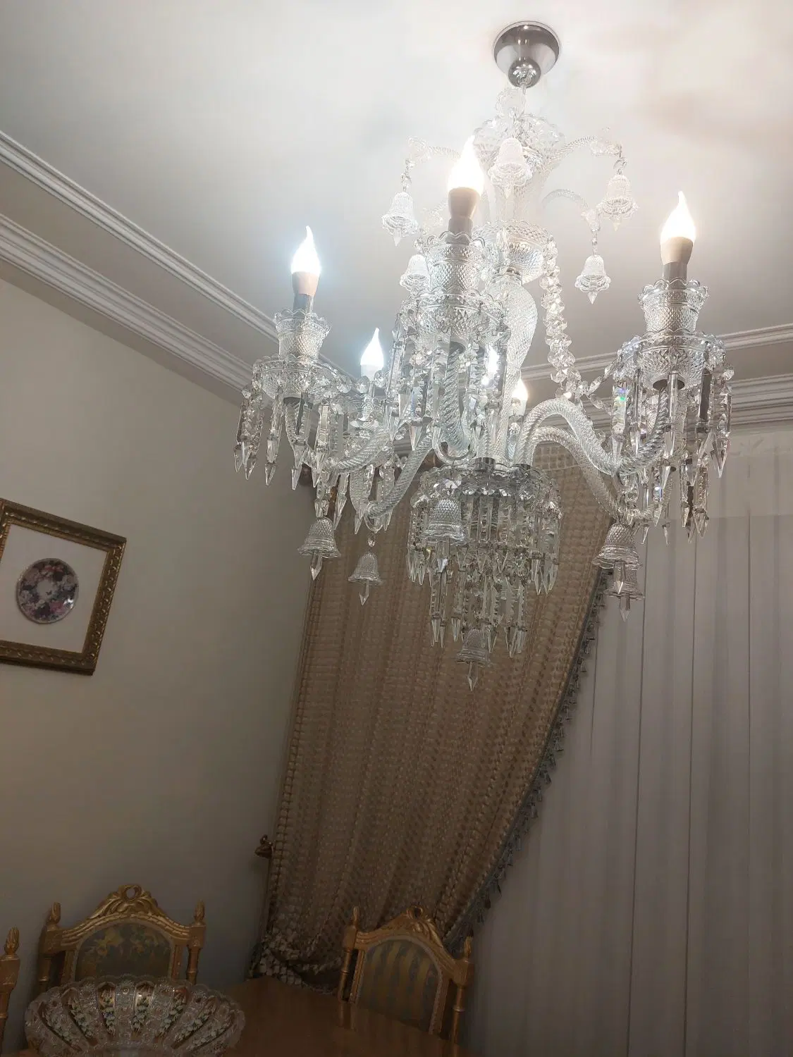لوستر باکارات وارداتی|لوستر و چراغ آویز|تبریز, |دیوار