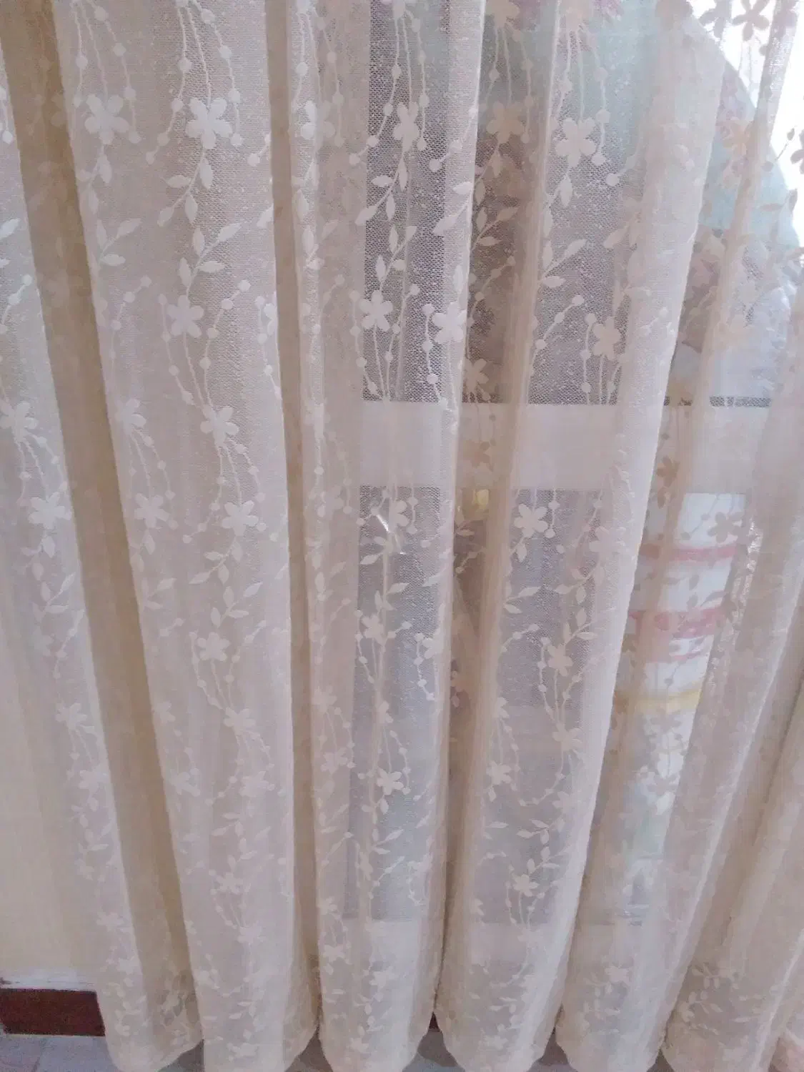 پرده گیپور ریزنقش|پرده، رانر، رومیزی|رشت, پل تالشان|دیوار