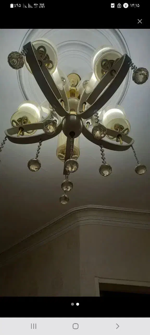 لوستر ۵ شعله سالم در حد نو|لوستر و چراغ آویز|شهریار, شهرک وائین|دیوار