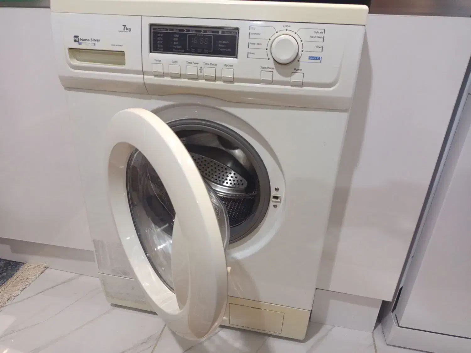 اصل کره تمام قطعات حک ساخت کره|ماشین لباسشویی و خشککن لباس|نهاوند, |دیوار