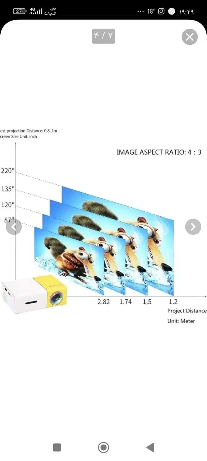 مینی ویدیو پرژکتور|تلویزیون و پروژکتور|سنندج, |دیوار