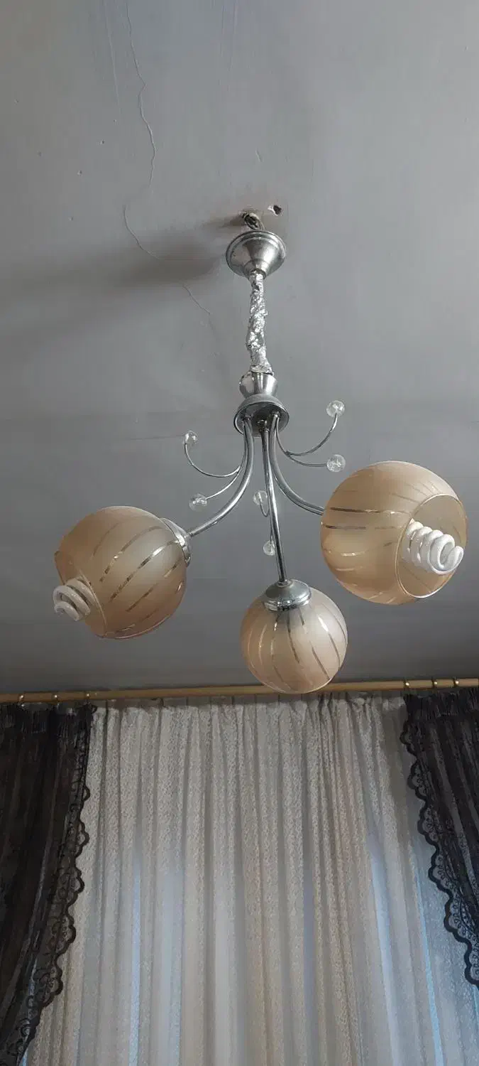 لوستر|لوستر و چراغ آویز|بهارستان, |دیوار