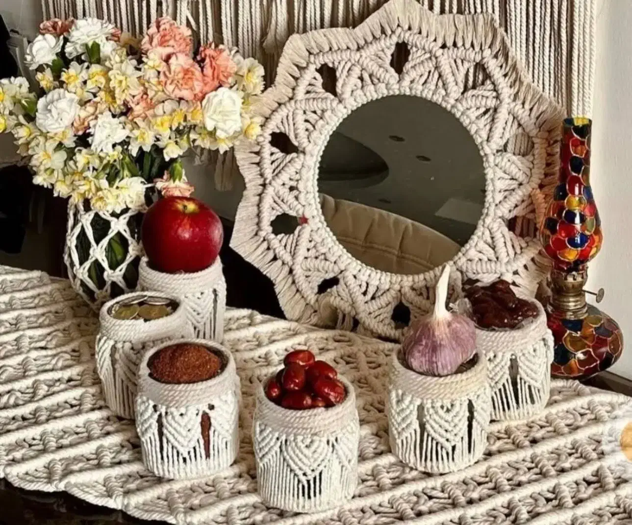 هفت سین مکرومه|صنایع دستی و سایر لوازم تزئینی|تهران, هرندی|دیوار