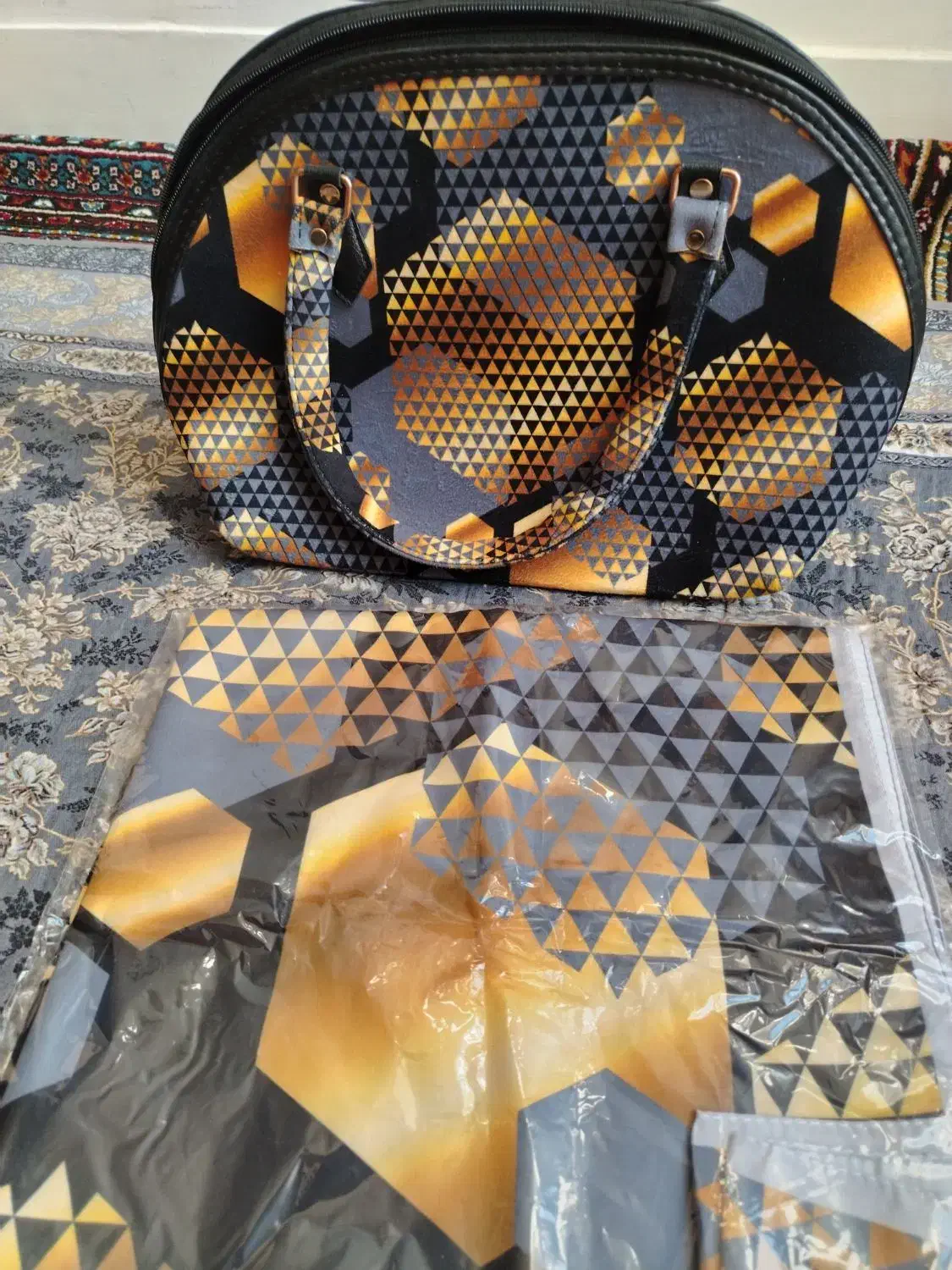 ست کیف و روسری مخمل|کیف، کفش، کمربند|زنجان, |دیوار