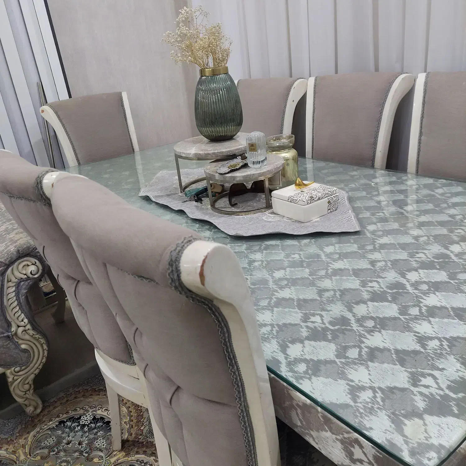 میز نهار خوری ۸ نفره|میز و صندلی غذاخوری|سبزوار, قصبه شرقی|دیوار