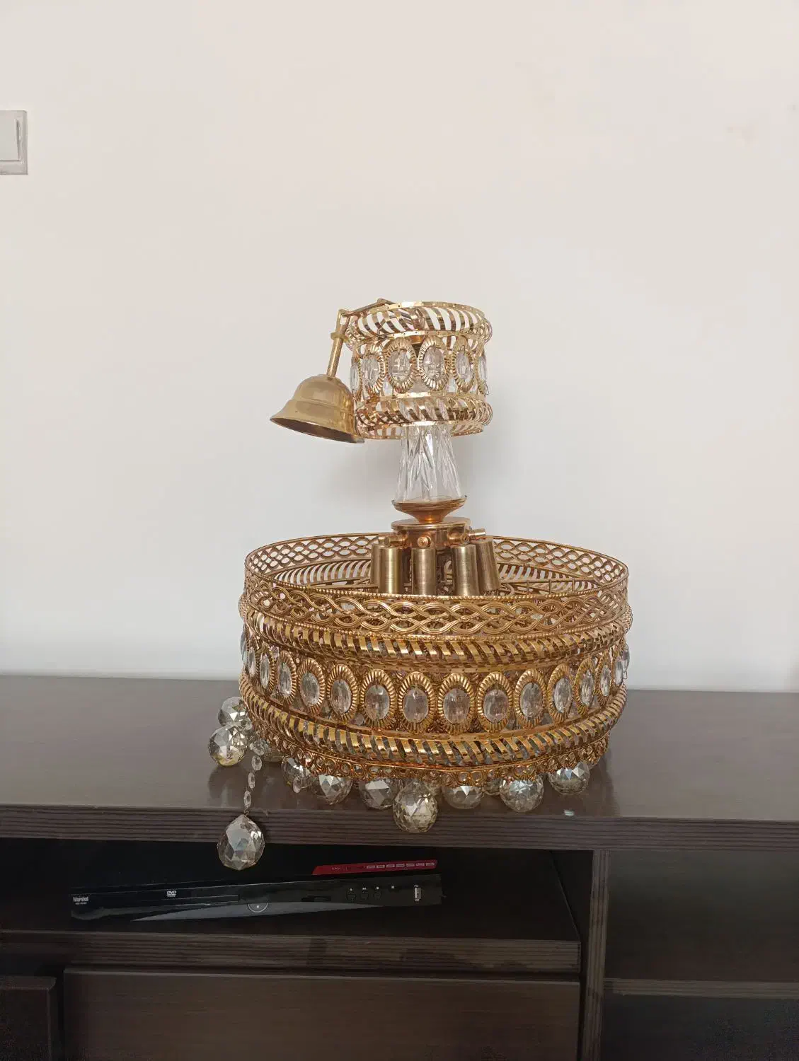 ۲عدد لوستر برنجی|لوستر و چراغ آویز|شهریار, شهریار|دیوار