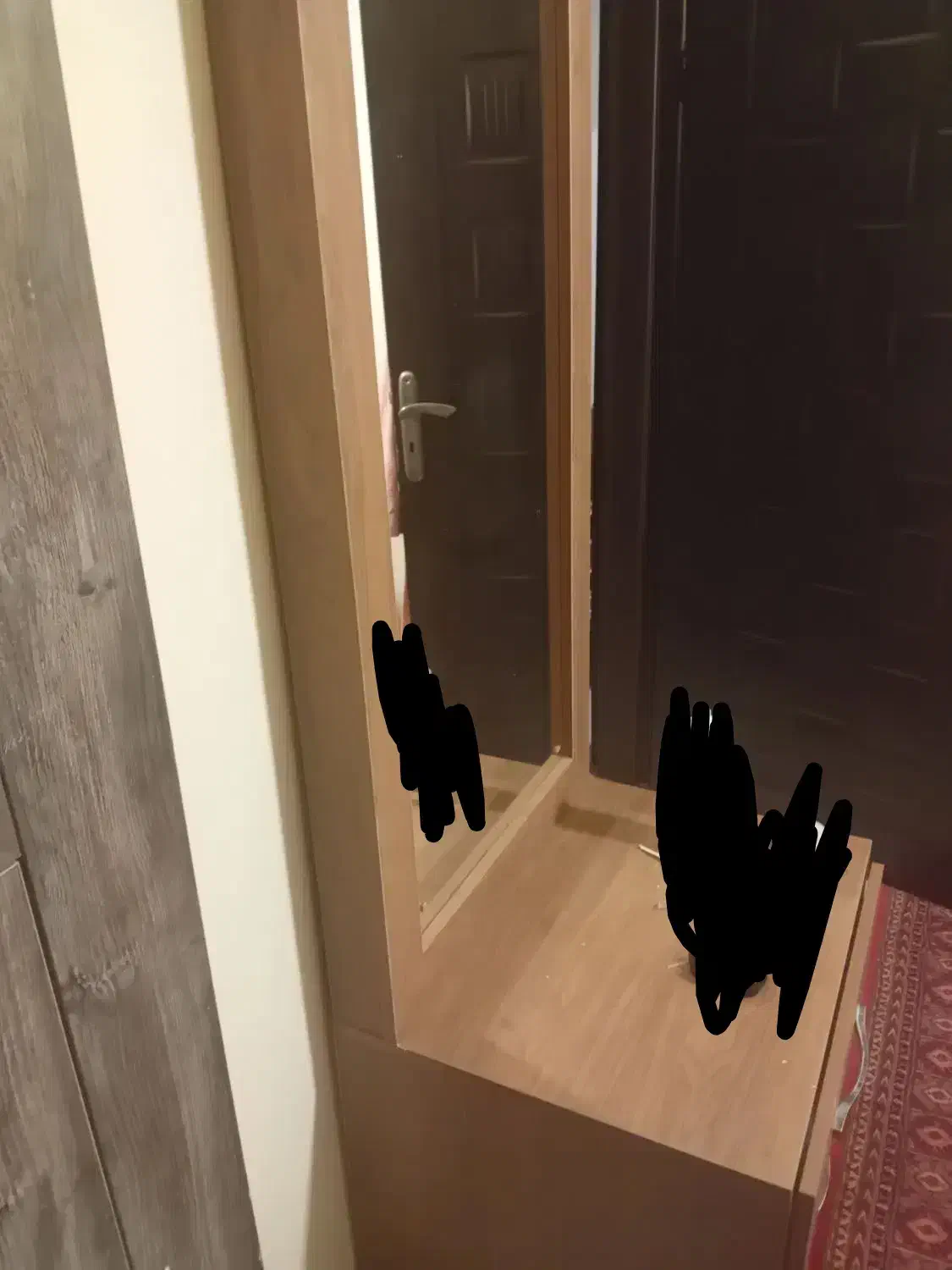 میز آرایشی اینه بلند دو کشو|تخت و سرویس خواب|آمل, |دیوار