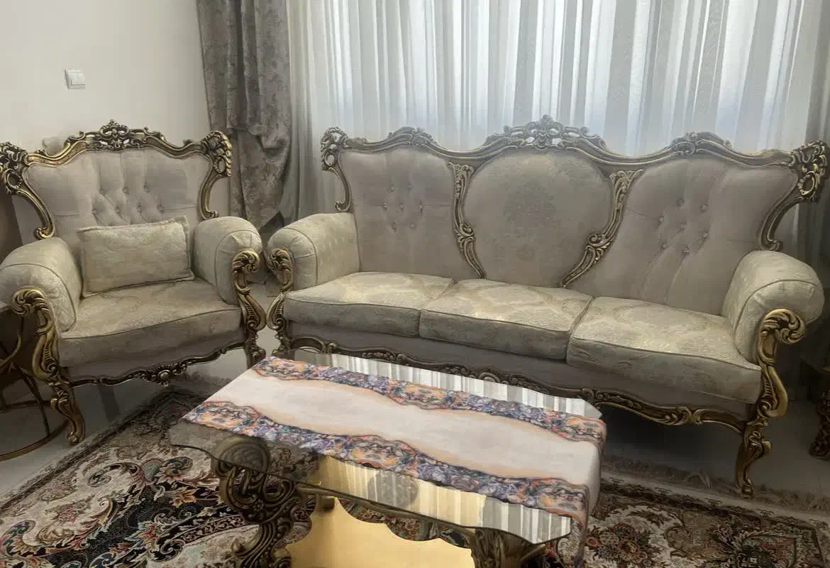 مبل7نفره استیل|مبلمان خانگی و میز عسلی|رباط‌کریم, رباط‌کریم|دیوار