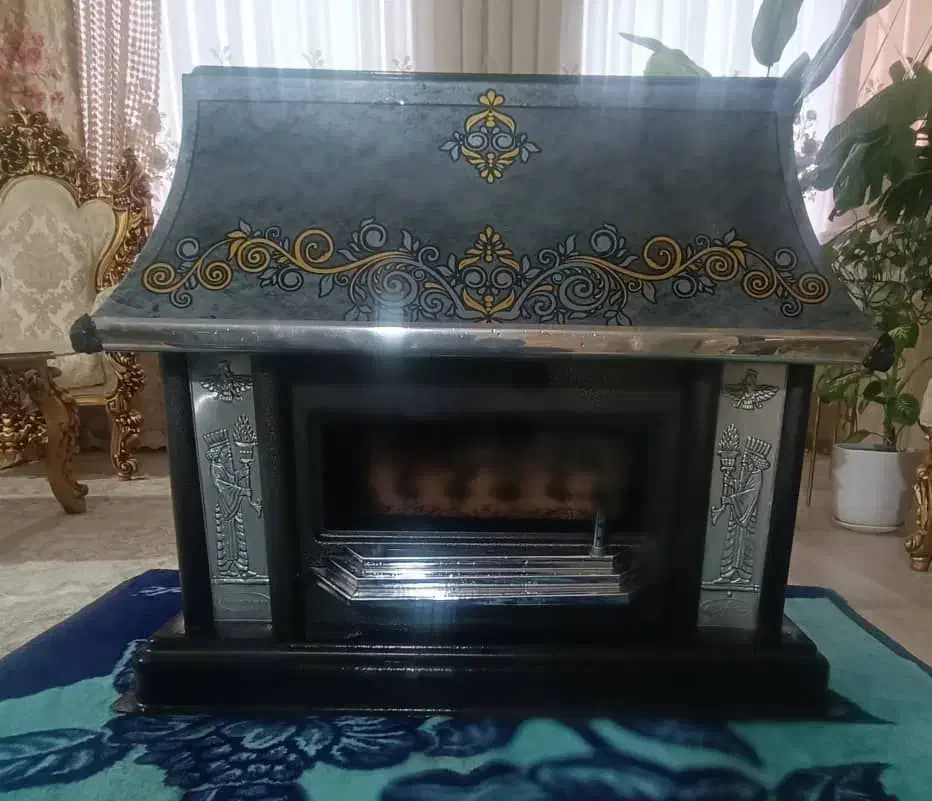 بخاری شومینه اصل|بخاری، هیتر، شومینه|سلماس, |دیوار