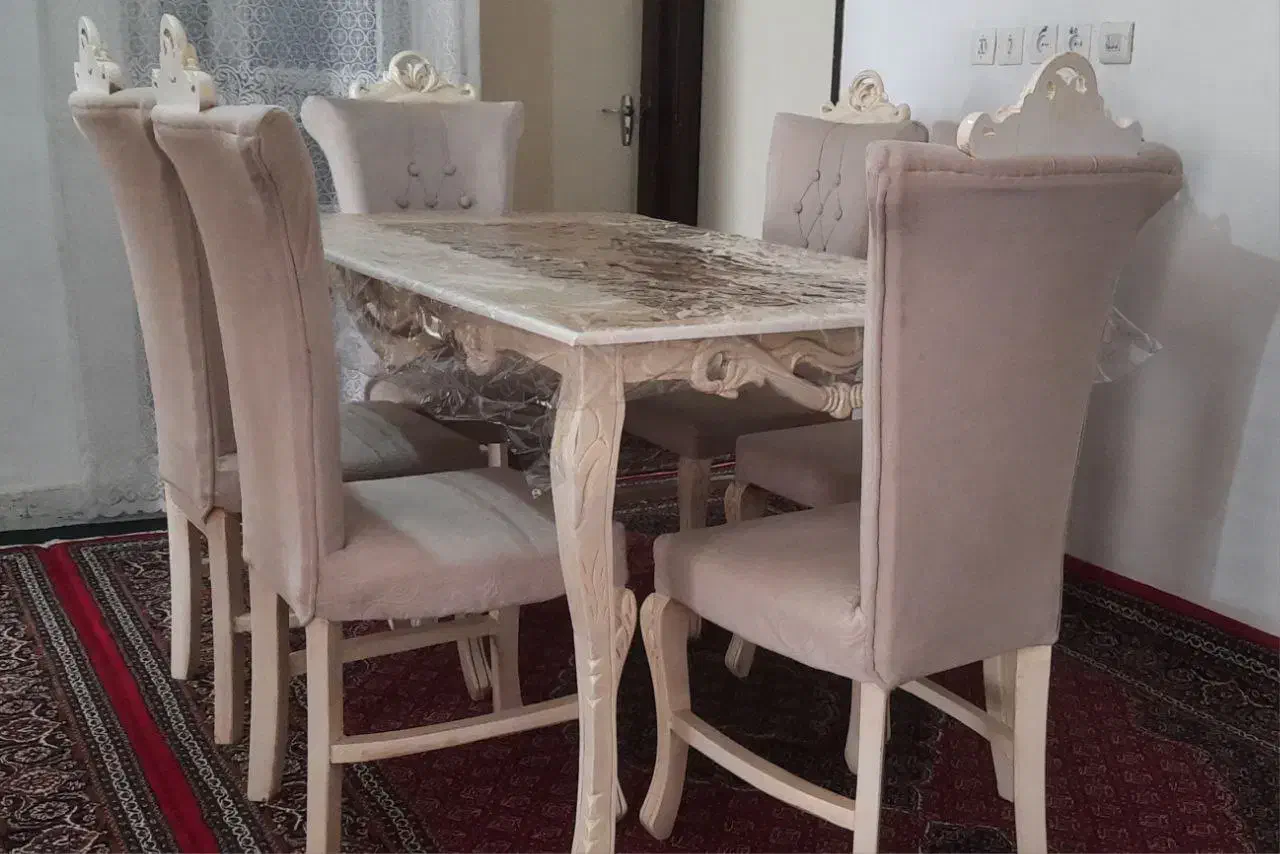 نهار خوری شش نفره سالم|میز و صندلی غذاخوری|سنندج, |دیوار