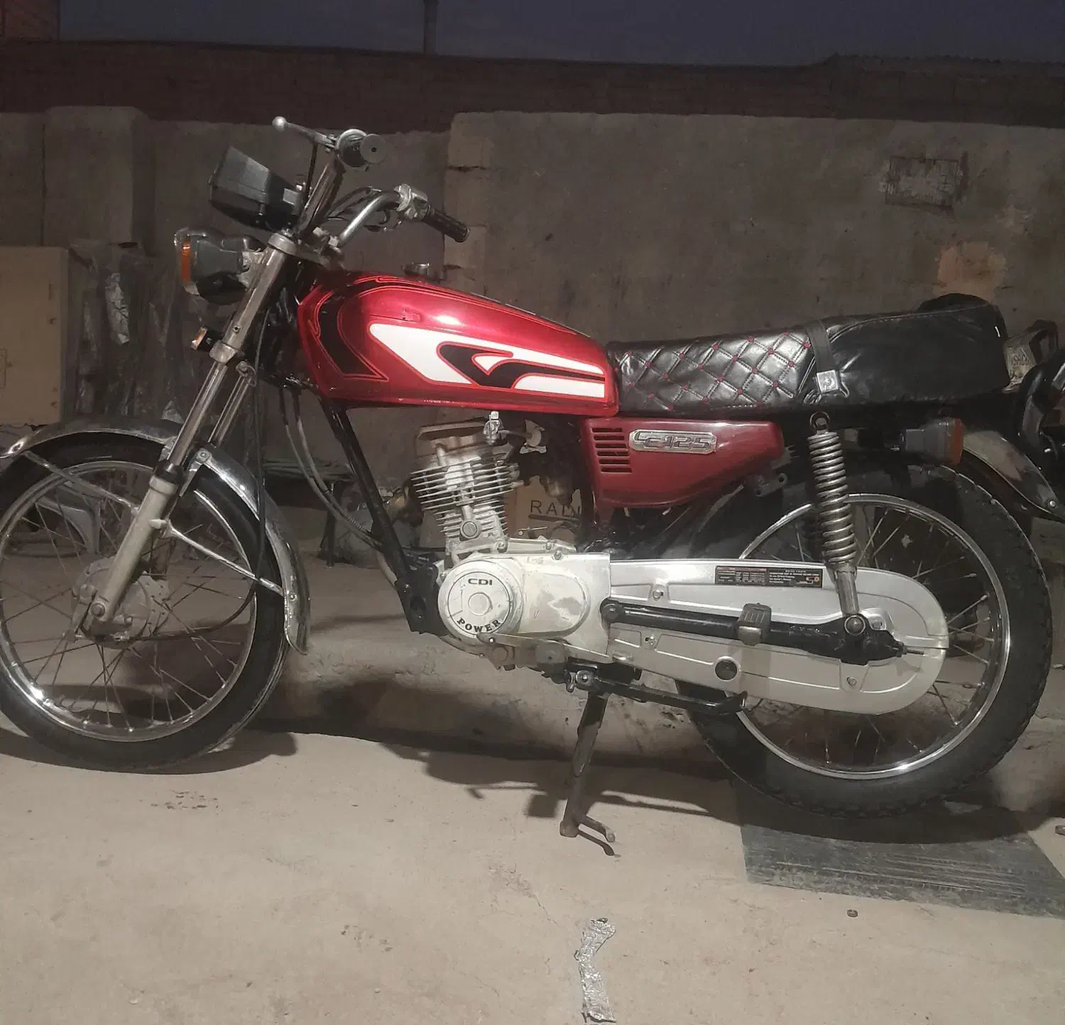 موتور هندا ۱۲۵  مزایده|موتورسیکلت|جیرفت, |دیوار