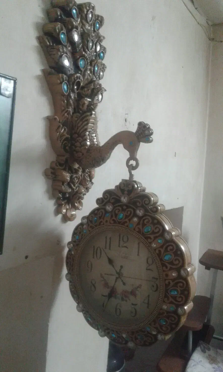 ساعت دیواری دوطرفه آویز فانتزی|ساعت دیواری و تزئینی|بروجرد, |دیوار