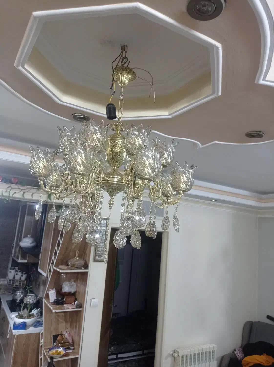 لوستر برنجی|لوستر و چراغ آویز|تهران, طیب|دیوار