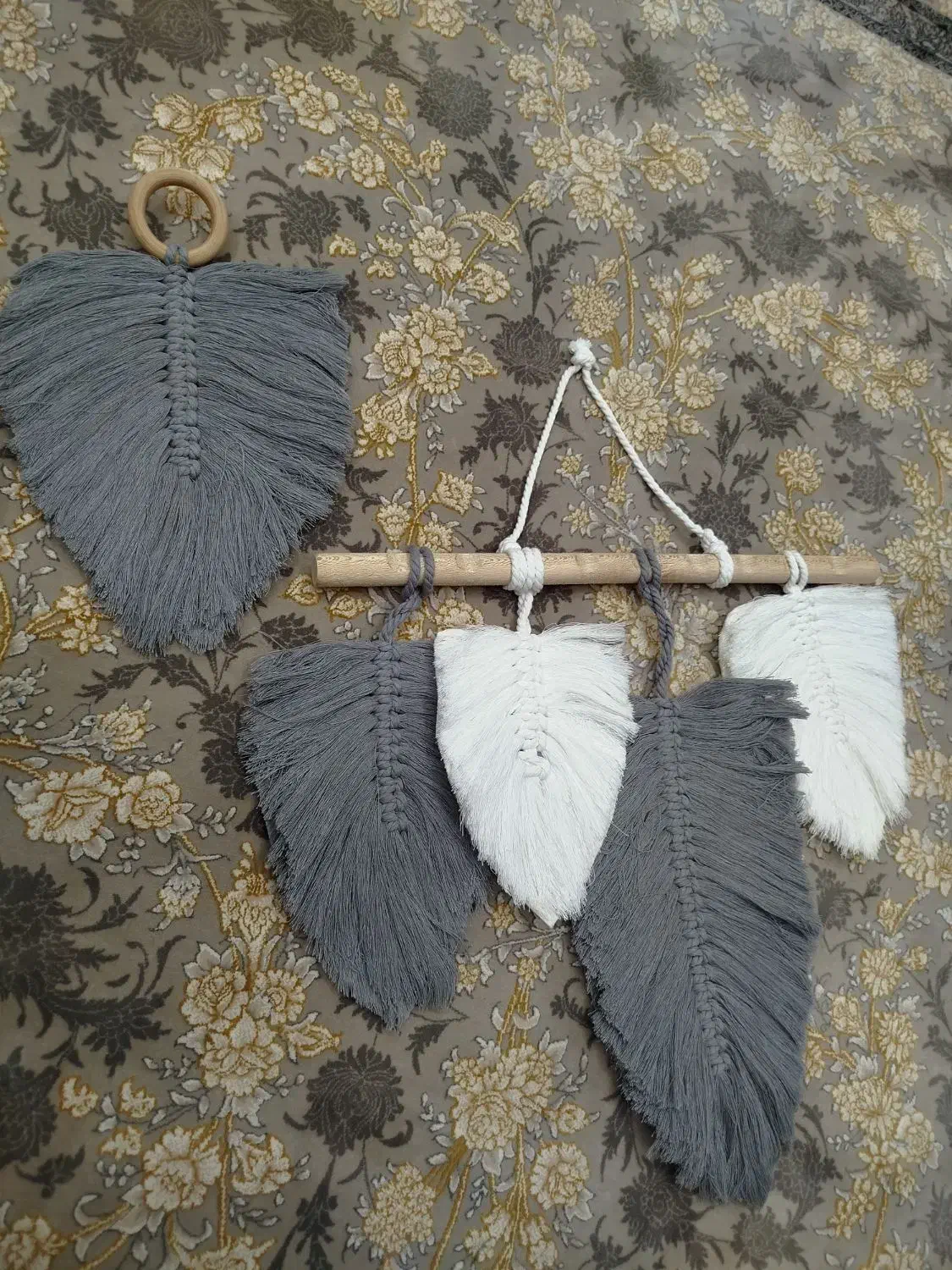 دیوارکوب مکرومه|صنایع دستی و سایر لوازم تزئینی|اسلام‌شهر, ایرین|دیوار