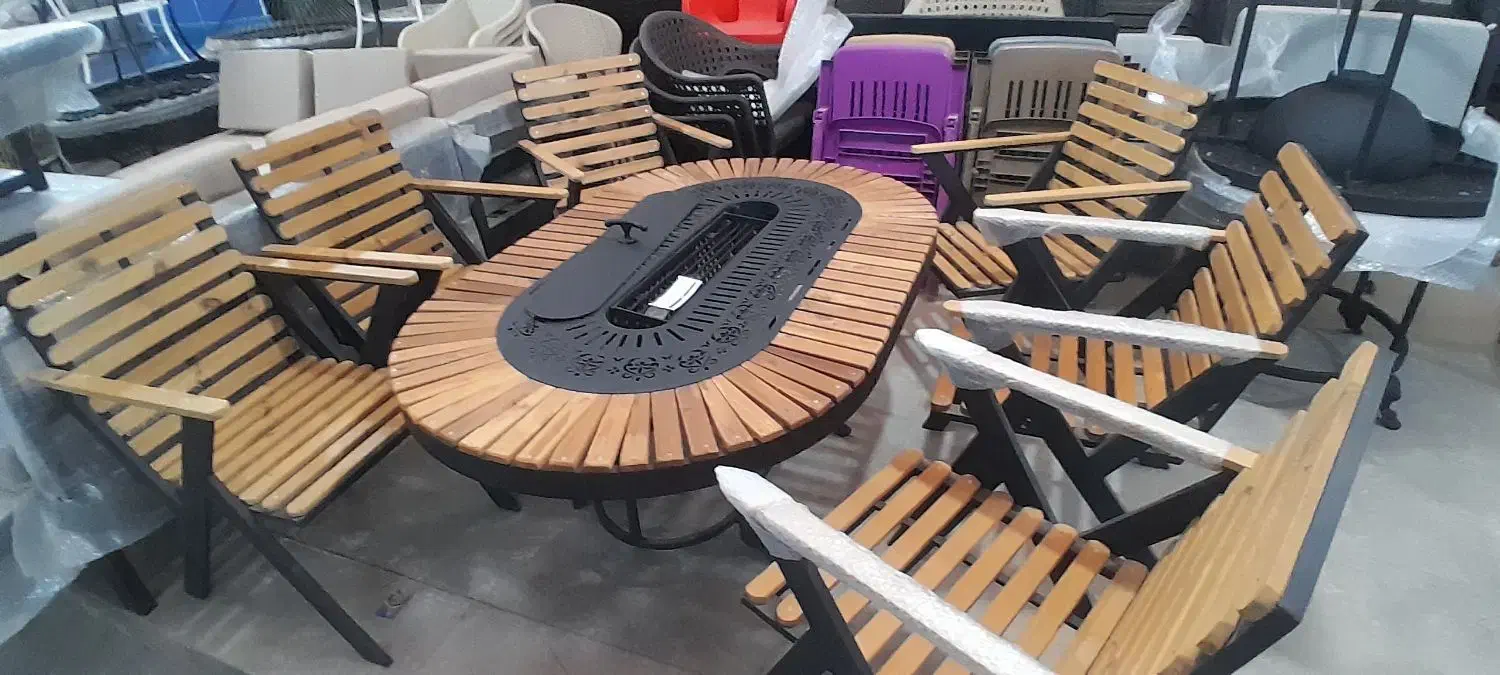 میز آتشدان و آتشدان گازی مدل سارینون دارون akl929|مبلمان خانگی و میز عسلی|چهارباغ, |دیوار