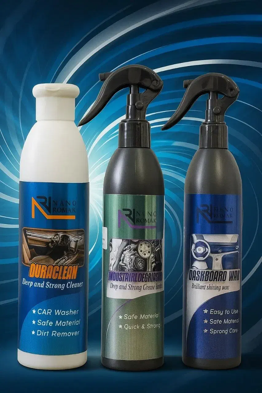 محصولات نانو روماک|مواد شوینده و دستمال کاغذی|قزوین, |دیوار