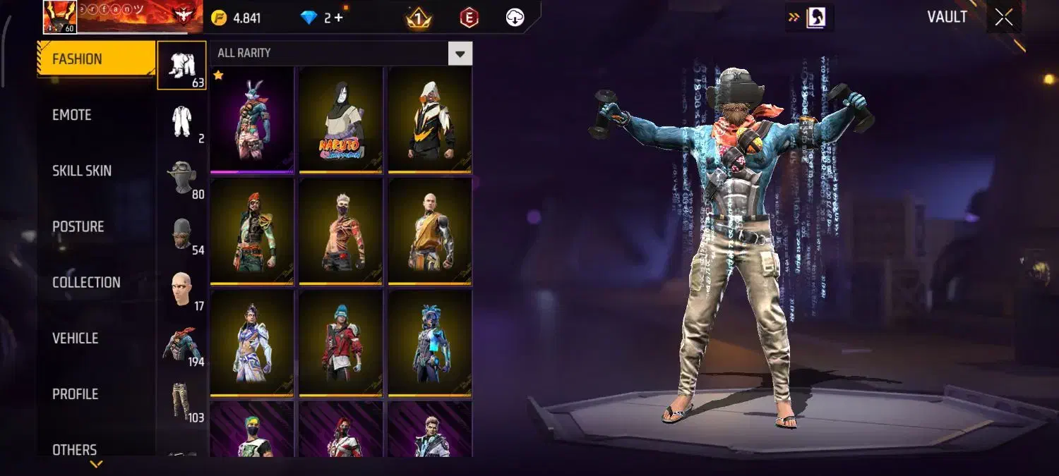 اکانت لول 60 فری فایر|کنسول، بازی ویدئویی و آنلاین|بانه, |دیوار