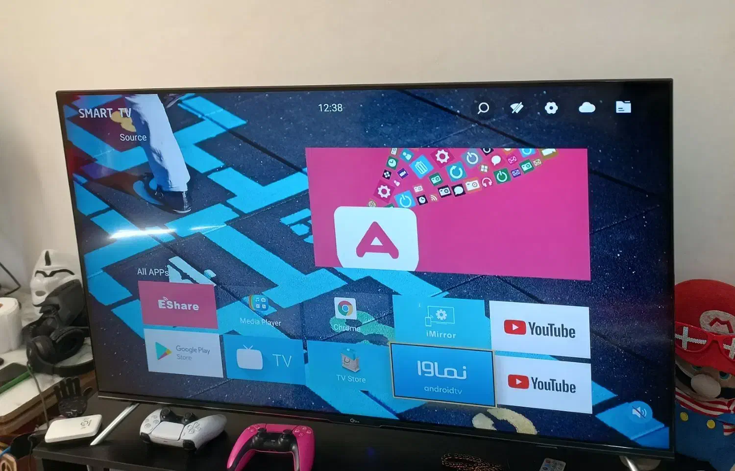 تلویزیون هوشمند gplus ۵۰ در حد نو UHD 4K|تلویزیون و پروژکتور|هشتگرد, شهرک گلخانه|دیوار