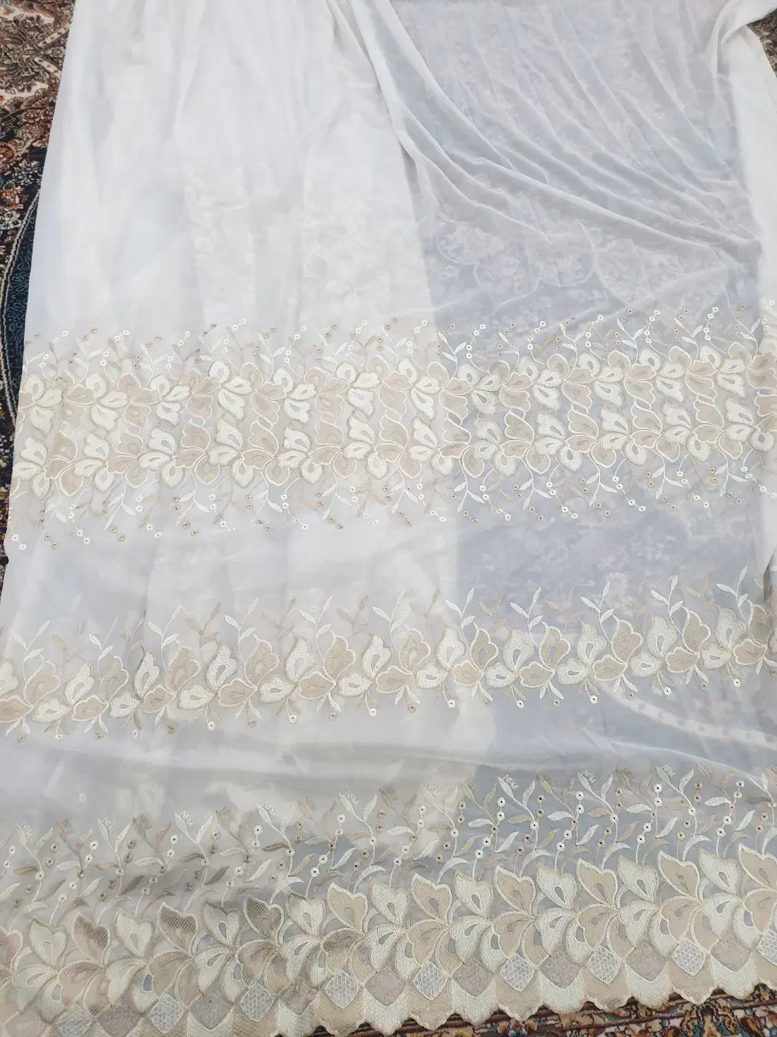 پرده حریر جنس ترک|پرده، رانر، رومیزی|اهواز, فولادشهر|دیوار