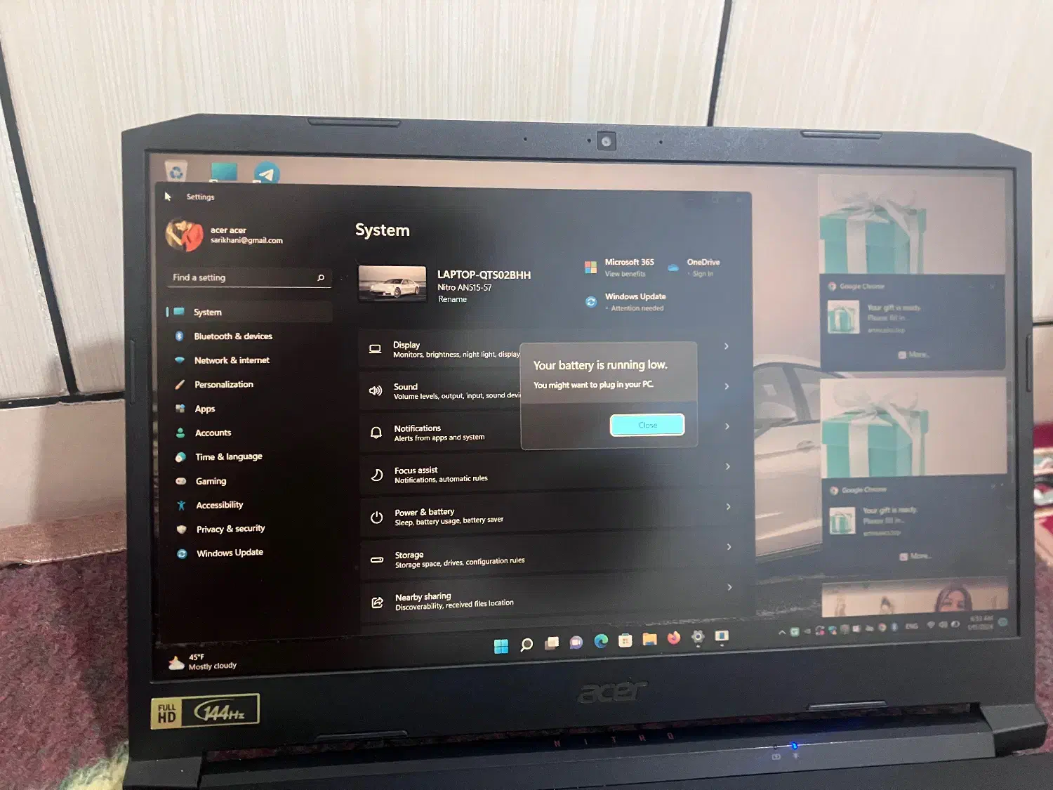 لپ تاپ acer nitro5|رایانه همراه|آباده, |دیوار