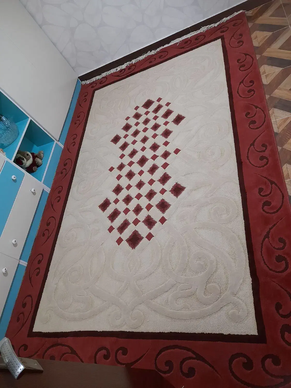 گلیم فرش ۶متری در حد نو|گلیم، جاجیم، گبه|ایلام, |دیوار