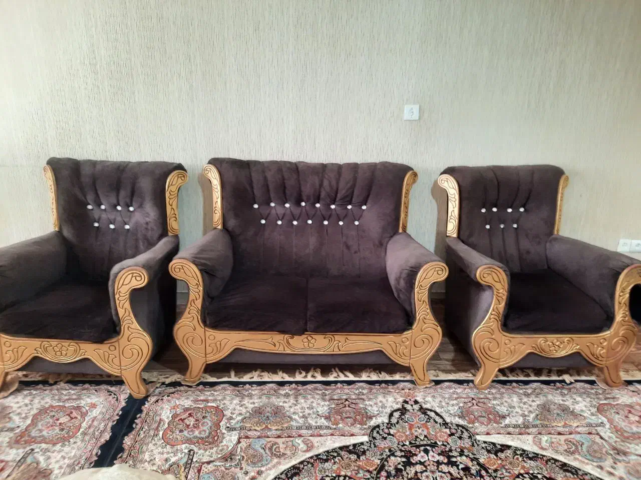 مبل راحتی ۷نفره|مبلمان خانگی و میز عسلی|محمدیه-قزوین, |دیوار