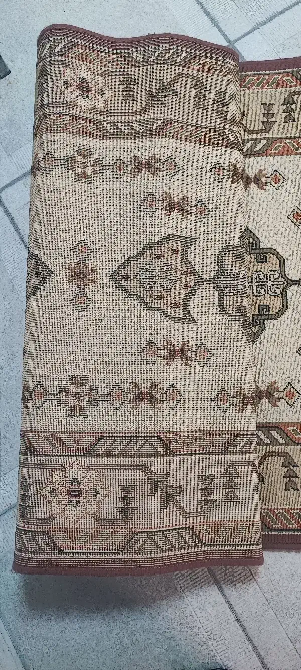 کناره گلیم کویر یزد ، طول 11.7 متر ، عرض یک متر|گلیم، جاجیم، گبه|تبریز, |دیوار