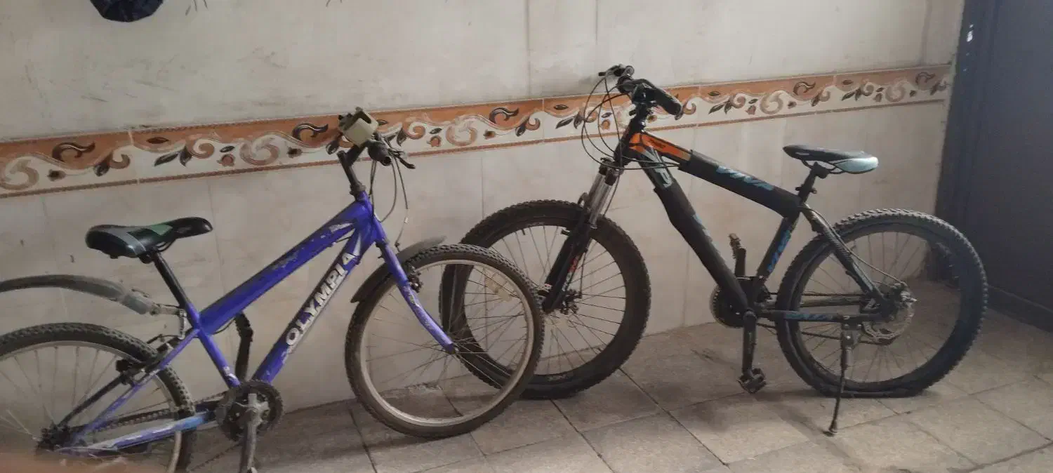 دوتا  دوچرخه دنده ای 24 و26|دوچرخه، اسکیت، اسکوتر|مشهد, فاطمیه|دیوار