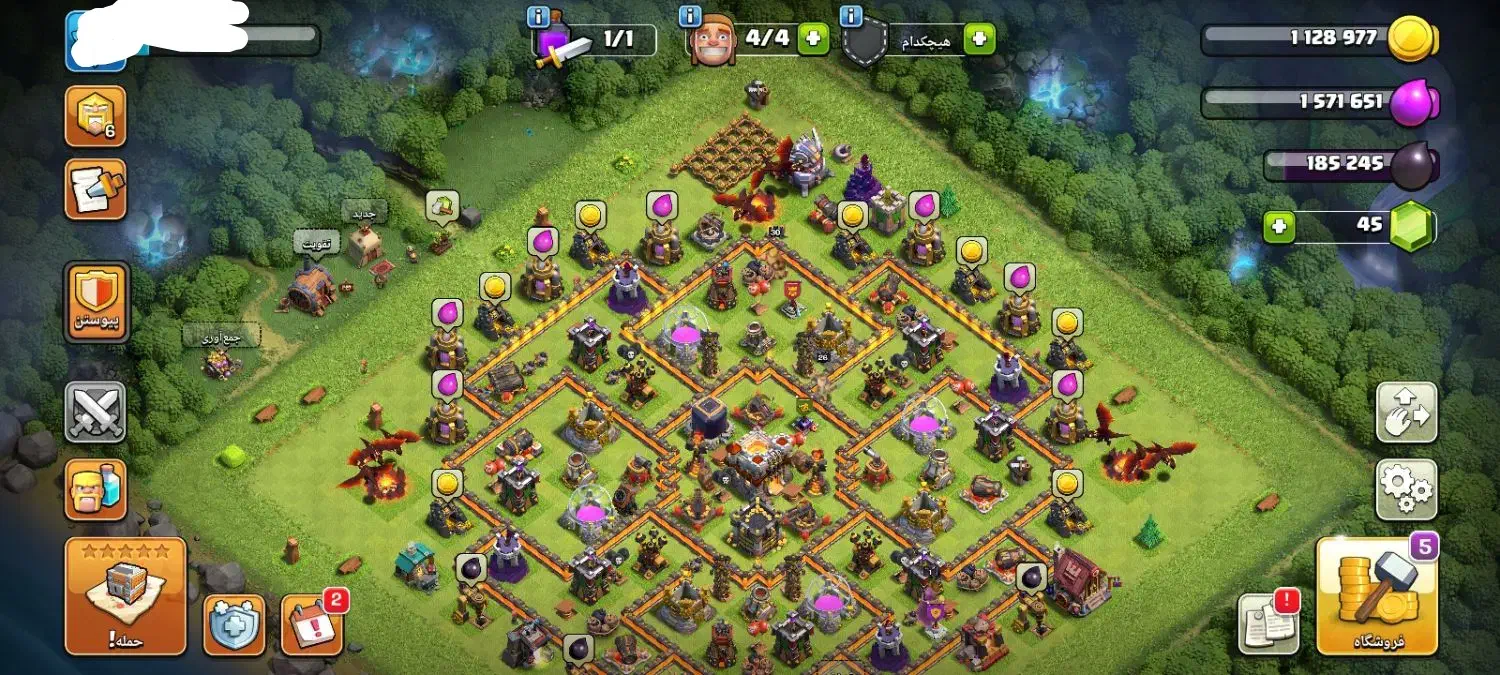 فروش اکانت کلش|کنسول، بازی ویدئویی و آنلاین|اصفهان, گرکان|دیوار