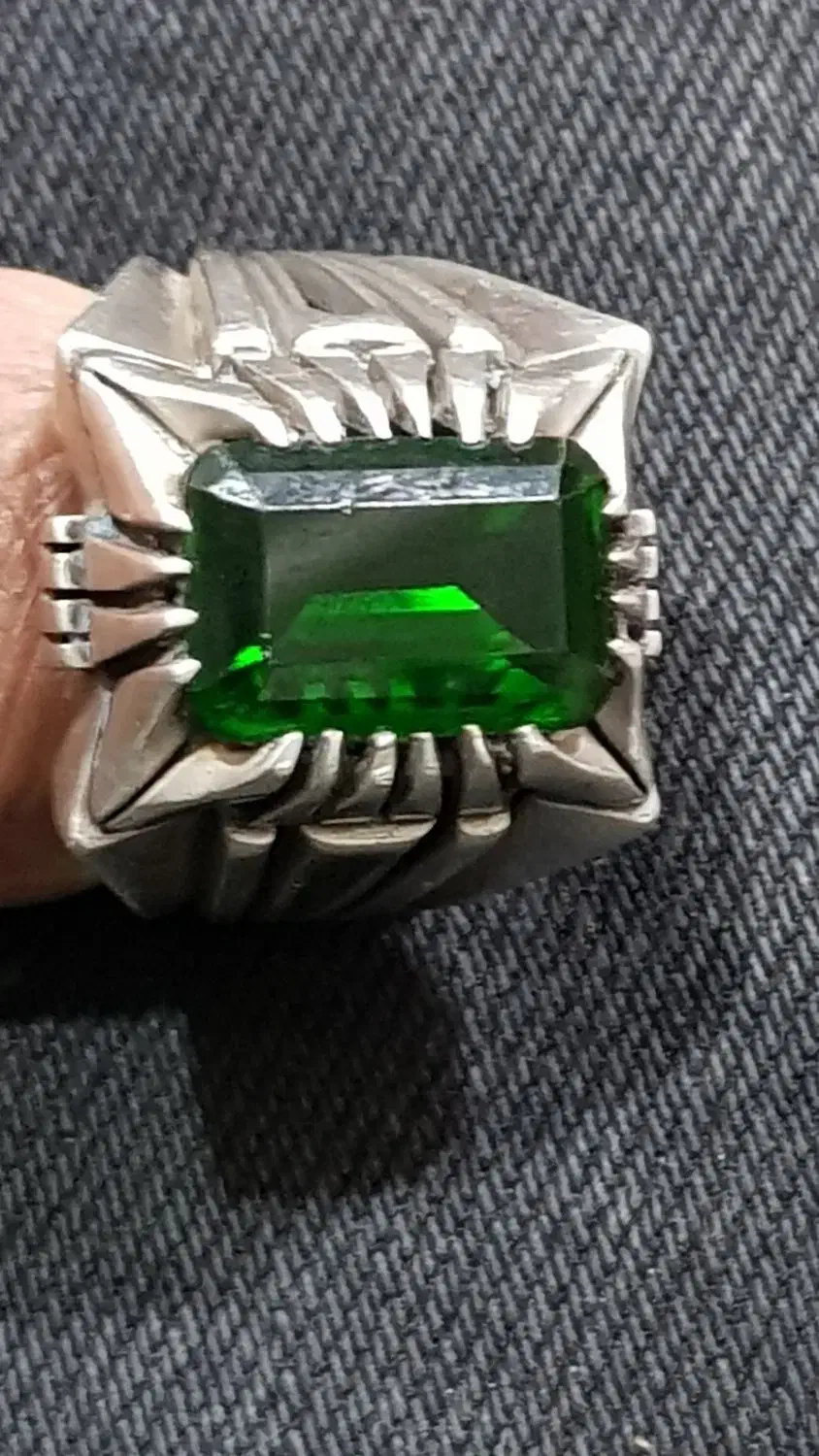 انگشتر نقره زمرد|جواهرات|پاکدشت, پاکدشت (مامازند)|دیوار