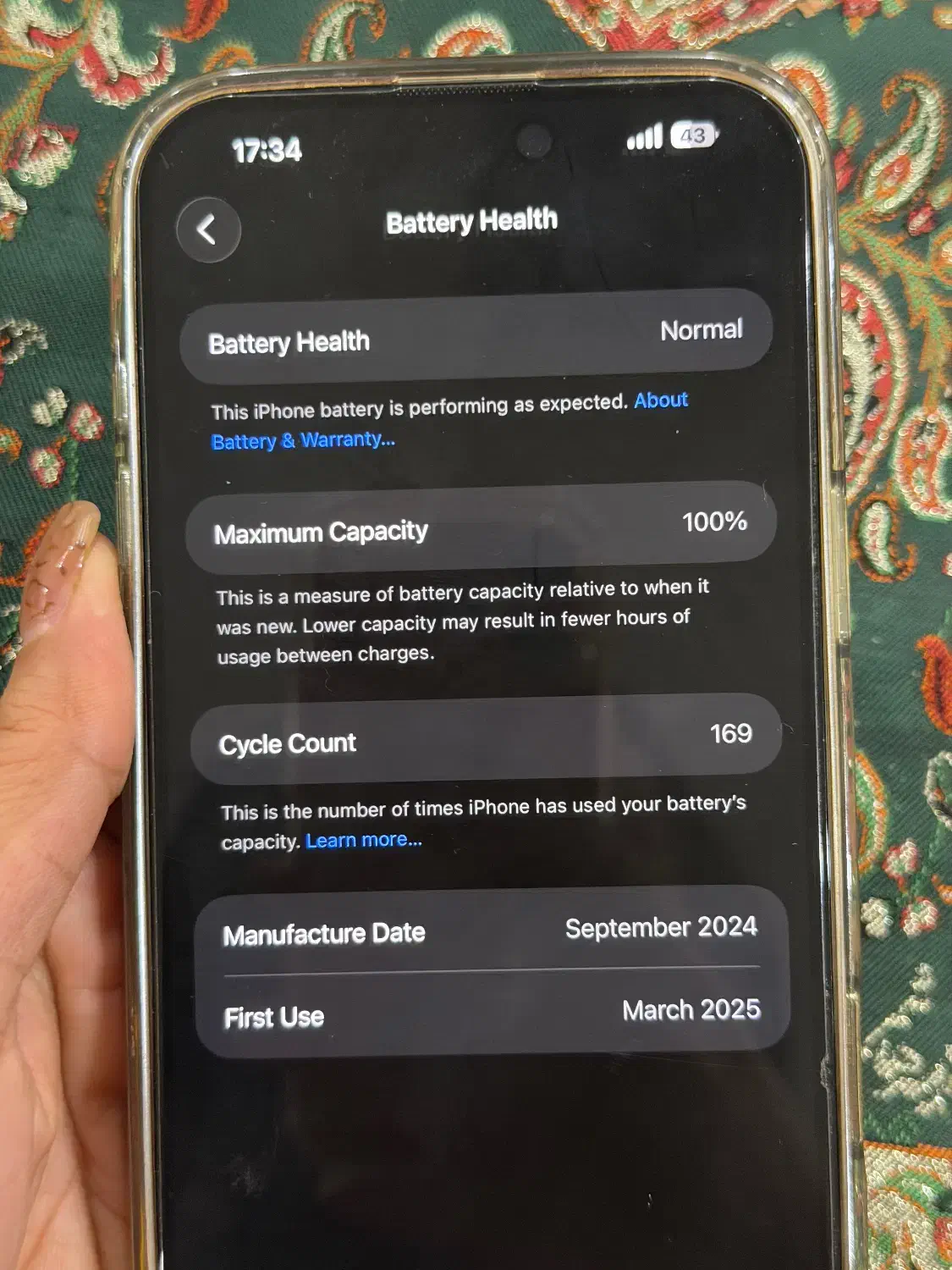 ایفون ۱۶ پرومکس ۲۵۶ سفید zaa|موبایل|تهران, مرزداران|دیوار