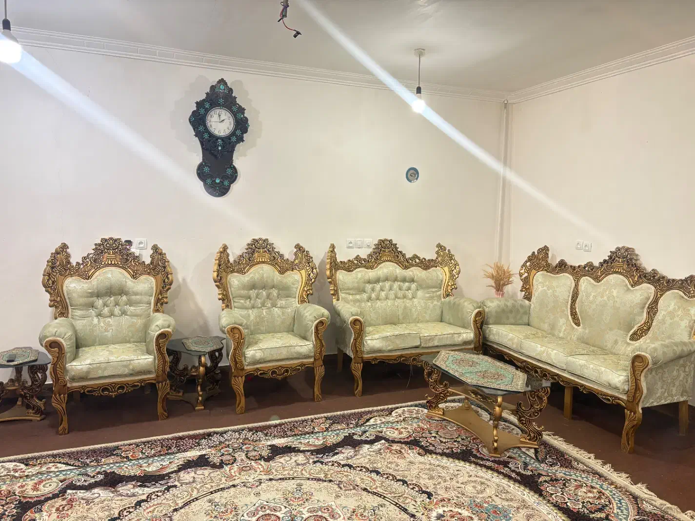 مبل سلطنتی ۷نفره درحدنو|مبلمان خانگی و میز عسلی|بهبهان, |دیوار