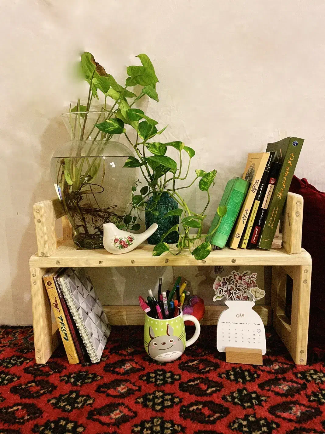 کتابخانه رومیزی مینیمال و شیک|کتابخانه، شلف، قفسههای دیواری|رشت, یخسازی|دیوار