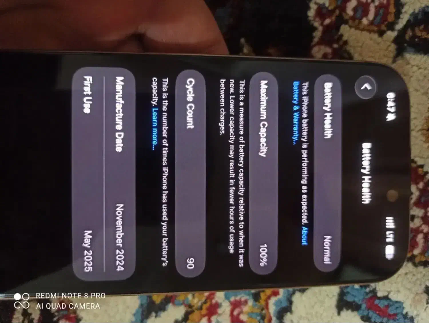 ایفون ۱۶ پرو با ریجستر 256 za|موبایل|دزفول, |دیوار