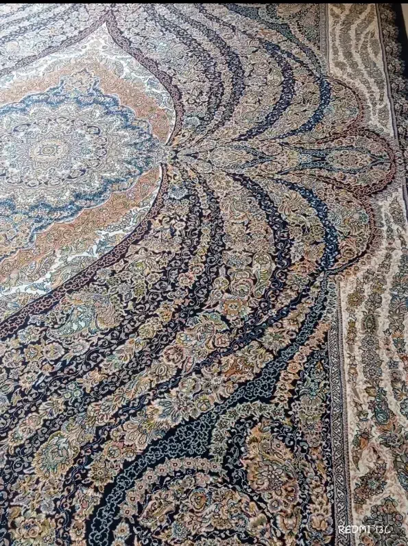 فرش سورمه ای 9 متری|فرش|چناران, |دیوار