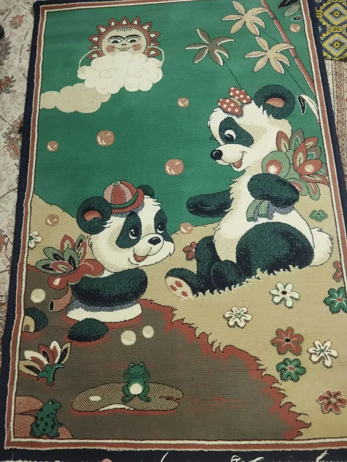 فرش 500شانه طرح پاندا|فرش|کرمانشاه, |دیوار