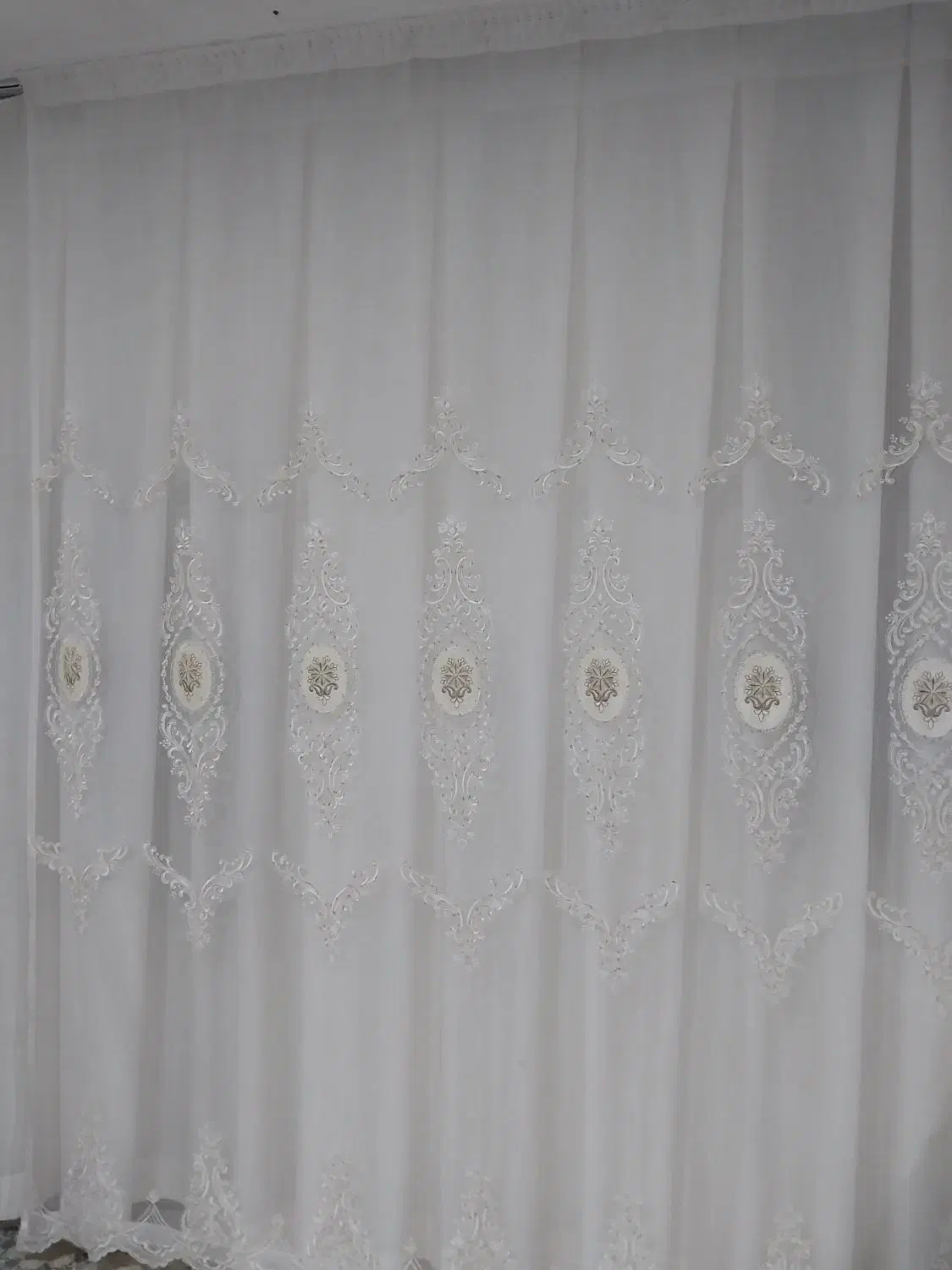 پرده .زیر پرده ای و تور ۵ونیم متر|پرده، رانر، رومیزی|مشهد, طلاب|دیوار