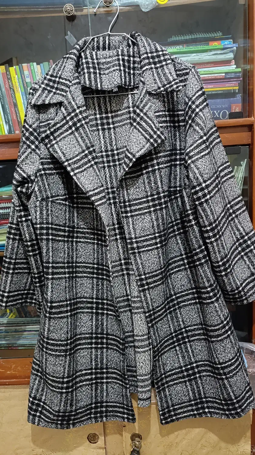 یک دست پالتو نو زنانه چهارخانه|لباس|شیراز, شهرک بهار|دیوار