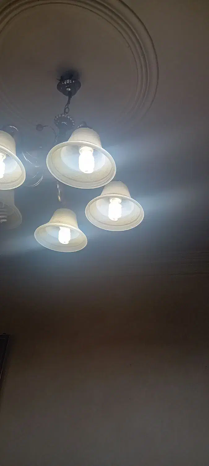 دوعدد لوستر همراه با چراغ|لوستر و چراغ آویز|آبادان, |دیوار